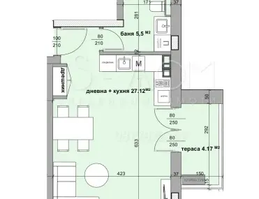 1-стаен, Три чучура, Стара Загора - снимка 2 от 8