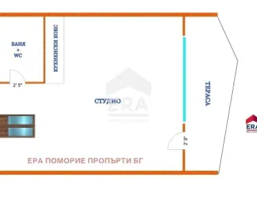 1-стаен, Покрайнини, Бургас - снимка 5 от 10