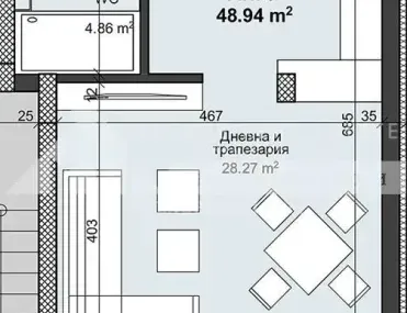 1-стаен, Христо Смирненски, Пловдив - снимка 5 от 10