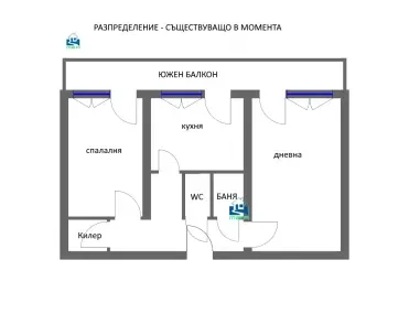 2-стаен, Толстой, София - снимка 4 от 8