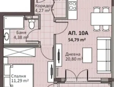 2-стаен, Толстой, София - снимка 3 от 6
