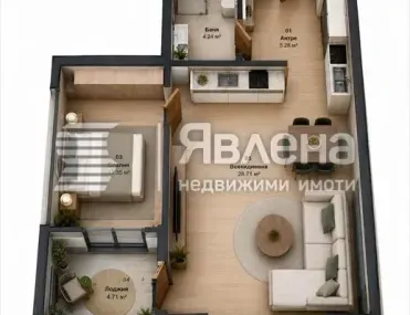 2-стаен, Покрайнини, Варна - снимка 3 от 6