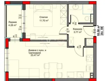 2-стаен, Аспарухово, Варна - снимка 2 от 5