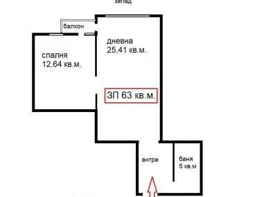 2-стаен, Люлин - център, София - снимка 4 от 8