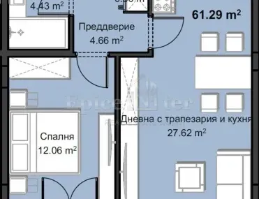 2-стаен, Христо Смирненски, Пловдив - снимка 5 от 18