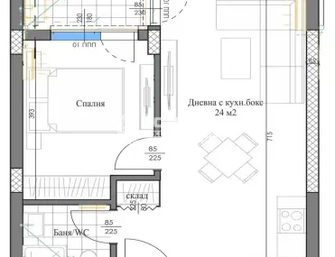 2-стаен, Кършияка, Пловдив - снимка 4 от 5