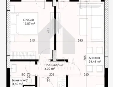 2-стаен, Христо Смирненски, Пловдив - снимка 2 от 4