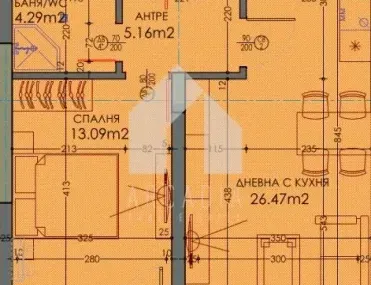 2-стаен, Тракия - Изток, Пловдив - снимка 3 от 6