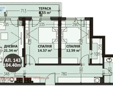 3-стаен, Малинова долина, София - снимка 9 от 17