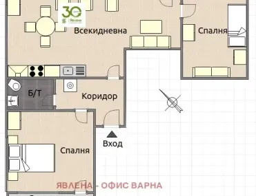 3-стаен, ВИНС, Варна - снимка 5 от 10