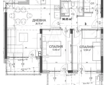 3-стаен, Самара, Стара Загора - снимка 2 от 6
