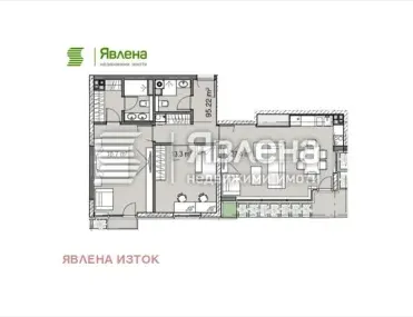3-стаен, Хладилника, София - снимка 2 от 4