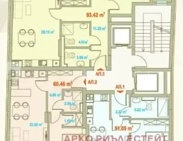 3-стаен, Зона Б-19, София