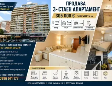 3-стаен, Тракия, Варна - снимка 8 от 14