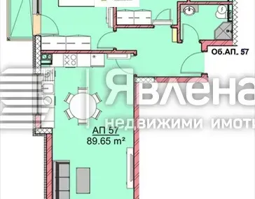 3-стаен, Владислав Варненчик, Варна - снимка 2 от 4