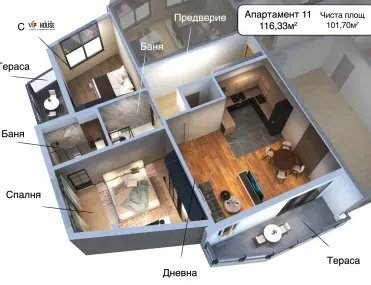 3-стаен, Манастирски ливади Изток, София - снимка 6 от 11