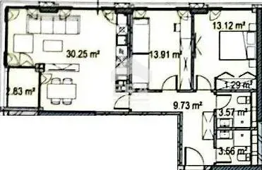 3-стаен, Дружба 1, София - снимка 2 от 5