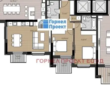 3-стаен, Изгрев, София - снимка 2 от 4
