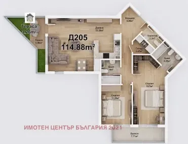 3-стаен, Дружба 1, София - снимка 7 от 12