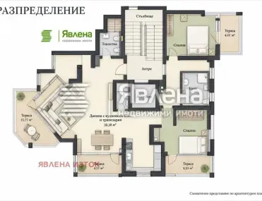 3-стаен, Сухата река, София - снимка 4 от 10