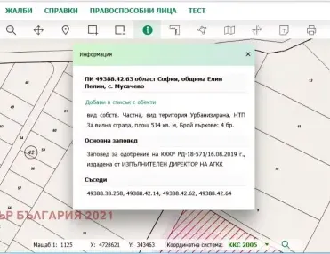 Парцел, Елин Пелин, Югозападна България