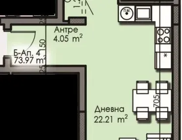 2-стаен, Изгрев, Бургас - снимка 3 от 5