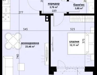 2-стаен, Братя Миладинови, Бургас - снимка 3 от 7