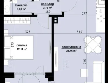 2-стаен, Братя Миладинови, Бургас - снимка 3 от 7