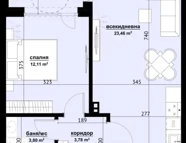 2-стаен, Братя Миладинови, Бургас - снимка 3 от 7