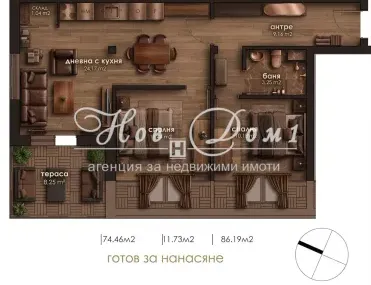 3-стаен, Надежда, София - снимка 2 от 4