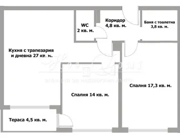 3-стаен, Лозенец, София - снимка 14 от 15