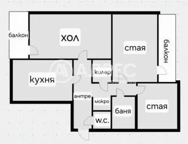 3-стаен, Медицинска академия, София - снимка 4 от 6