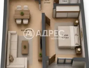 2-стаен, Овча купел 2, София - снимка 4 от 9