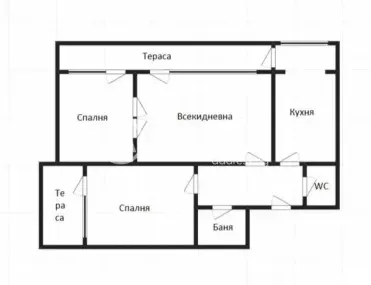 3-стаен, Лазур, Бургас - снимка 4 от 9