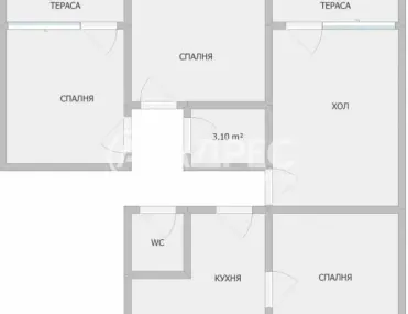 3-стаен, Опълченски, Стара Загора - снимка 4 от 9