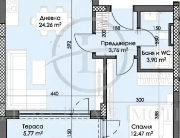 2-стаен, Тракия - Запад, Пловдив - снимка 4 от 5