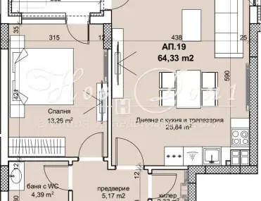 2-стаен, Лозенец, София - снимка 5 от 7