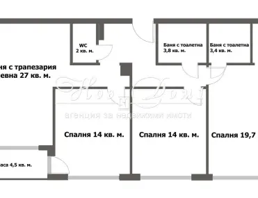 3-стаен, Лозенец, София - снимка 21 от 22