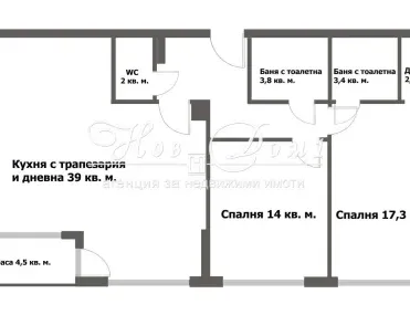 3-стаен, Лозенец, София - снимка 20 от 22