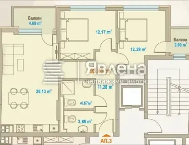 3-стаен, Зоните, София