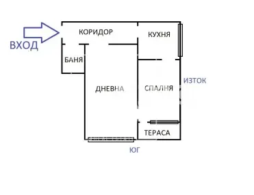 2-стаен, Красна поляна, София - снимка 12 от 13