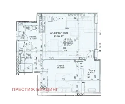 2-стаен, Зона Б-19, София
