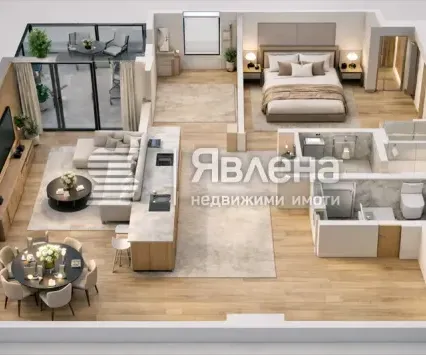 3-стаен, Зоните, София - снимка 3 от 5