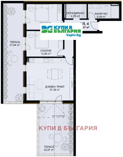 2-стаен, Бриз, Варна - снимка 2 от 5
