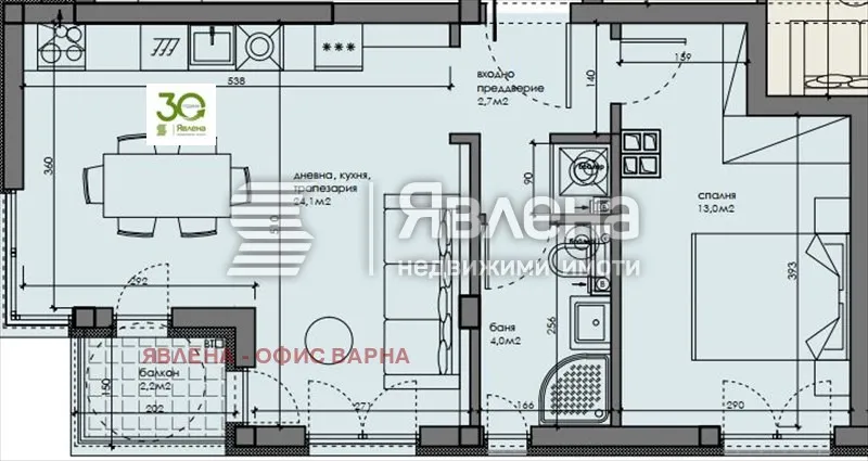 2-стаен, ВИНС, Варна - снимка 4 от 5