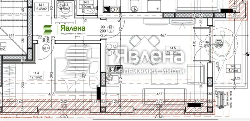 2-стаен, Лазур, Бургас