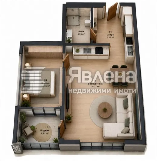 2-стаен, Покрайнини, Варна - снимка 3 от 6