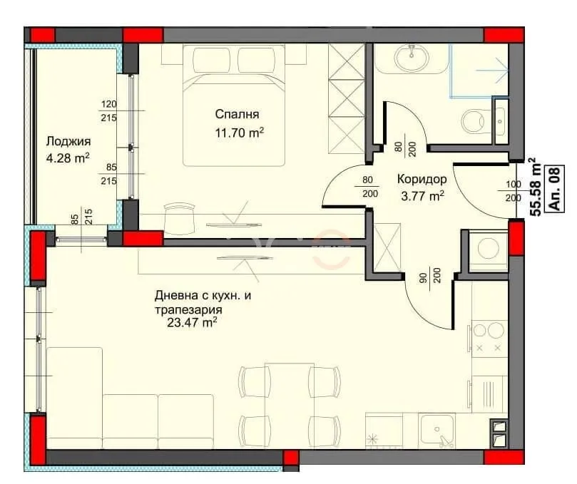 2-стаен, Аспарухово, Варна - снимка 2 от 5