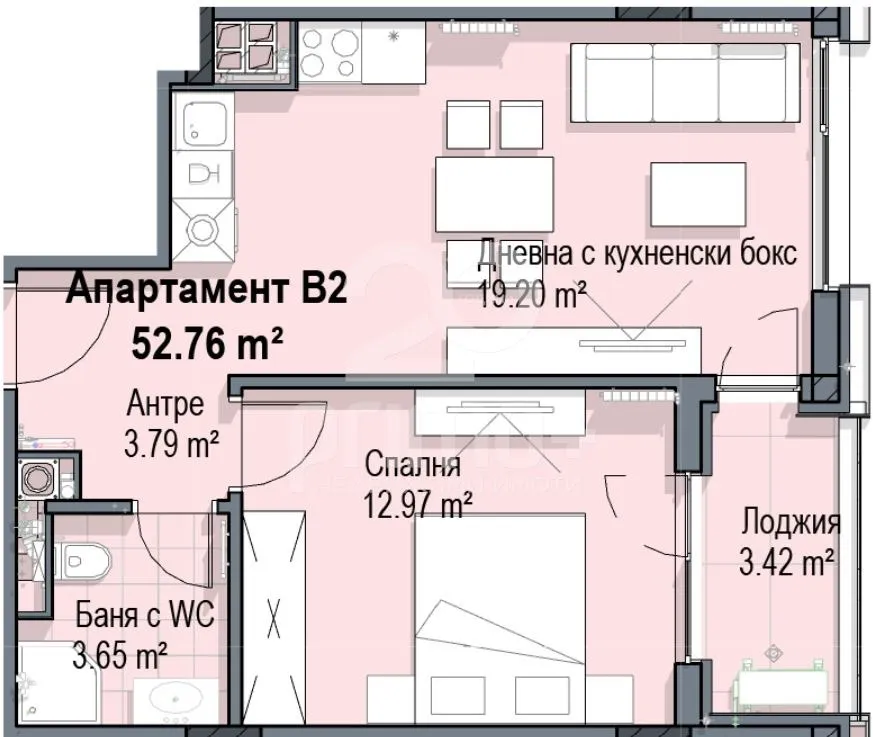 2-стаен, Кръстова вада, София - снимка 4 от 7