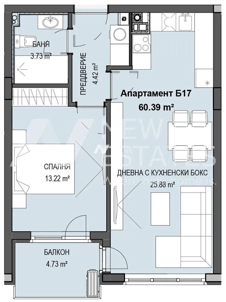 2-стаен, Кръстова вада, София - снимка 6 от 12